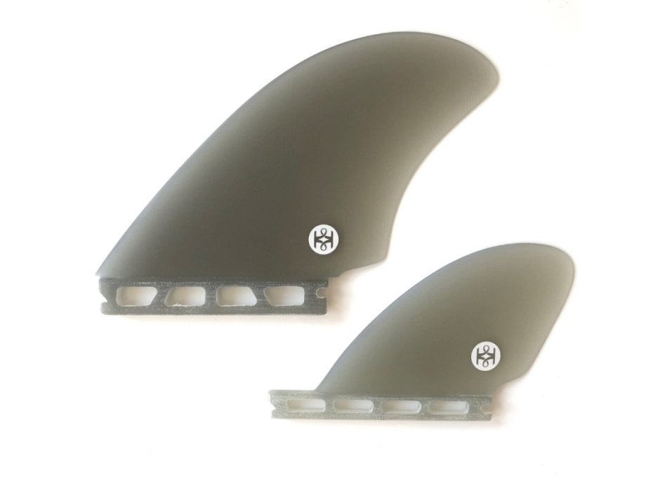 KOALITION PINNE KEEL MODERN TWIN FIN SET FUTURES CLEAR