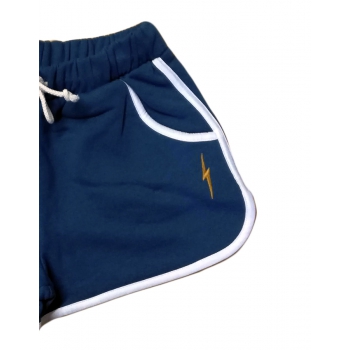 LIGHTNING BOLT ESSENTIAL SWEAT SHORT PANTALONCINI DONNA MAJOLICA BLUE