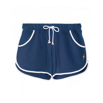 LIGHTNING BOLT ESSENTIAL SWEAT SHORT PANTALONCINI DONNA MAJOLICA BLUE
