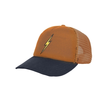 LIGHTNING BOLT SALT BREEZE TRUCKER HAT CAPPELLINO BOMBAY BROWN