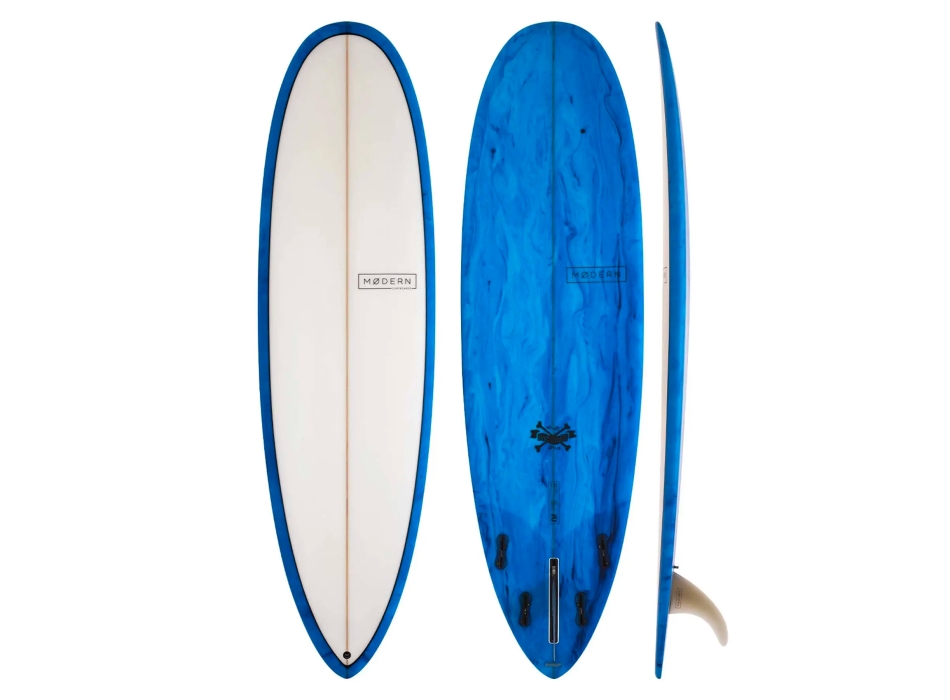 MODERN LOVE SURFBOARDS 7'0" LOVE CHILD PU FCSII FACTORY SECOND BLUE TIN