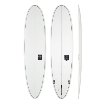 MODERN SURFBOARDS 8'0" CREATIVE JUMBO JET SLX FCSII 2+1 CLEAR
