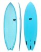 NSP 5'6" SURFBOARDS PROTECH FISH BLUE TINT