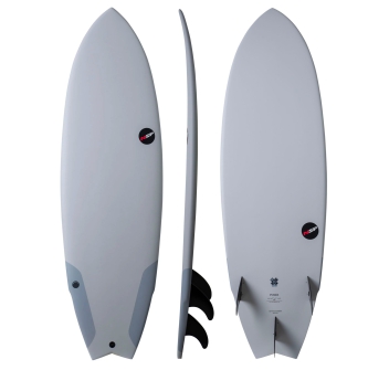 NSP 5'6" SURFBOARDS PROTECH FISH GREY