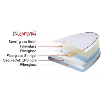 NSP SURFBOARDS 6'2" ELEMENTS HYBRID BLUE