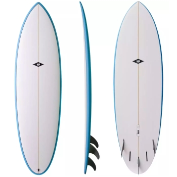 NSP SURFBOARDS 6'2" ELEMENTS HYBRID BLUE