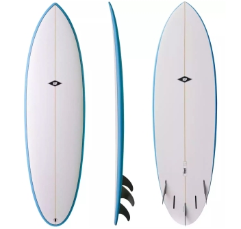 NSP SURFBOARDS 6'2" ELEMENTS HYBRID BLUE
