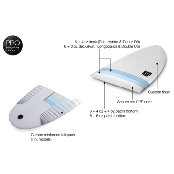 NSP SURFBOARDS 6'2" PROTECH TINDER D-8 OLIVE