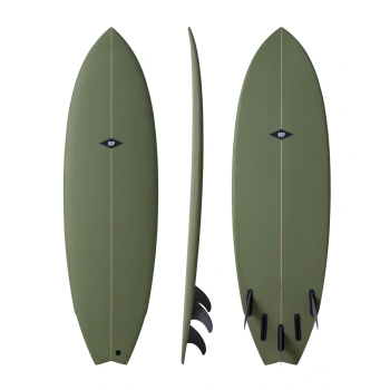 NSP SURFBOARDS 6'4" KINGFISH PU OLIVE