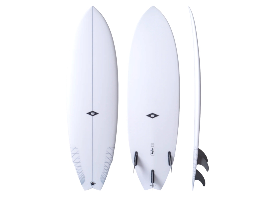 NSP SURFBOARDS 6'8" KINGFISH PROTECH 2 WHITE