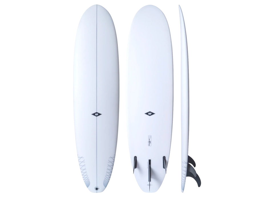 NSP SURFBOARDS 8'4" PROTECH 2 DOUBLE UP WHITE