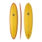 NSP SURFBOARDS 7'2" SHAPERS UNION SPEED LINE MID LENGTH YELLOW