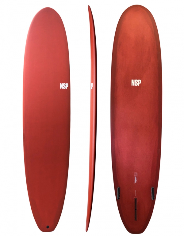 NSP SURFBOARDS PROTECH LONGBOARD 9'0" RED TINT