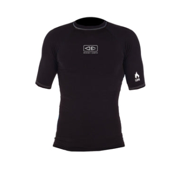 O&E LYCRA MEN FLAME THERMO SURF MANICA LUNGA BLACK