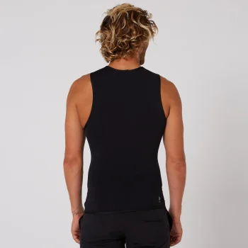 O&E LYCRA MEN FLAME THERMO SURF VEST CORPETTO BLACK