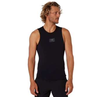 O&E LYCRA MEN FLAME THERMO SURF VEST CORPETTO BLACK