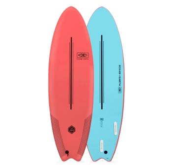 O&E SPRAY 6'0" EZI RIDER SOFTBOARD CORAL