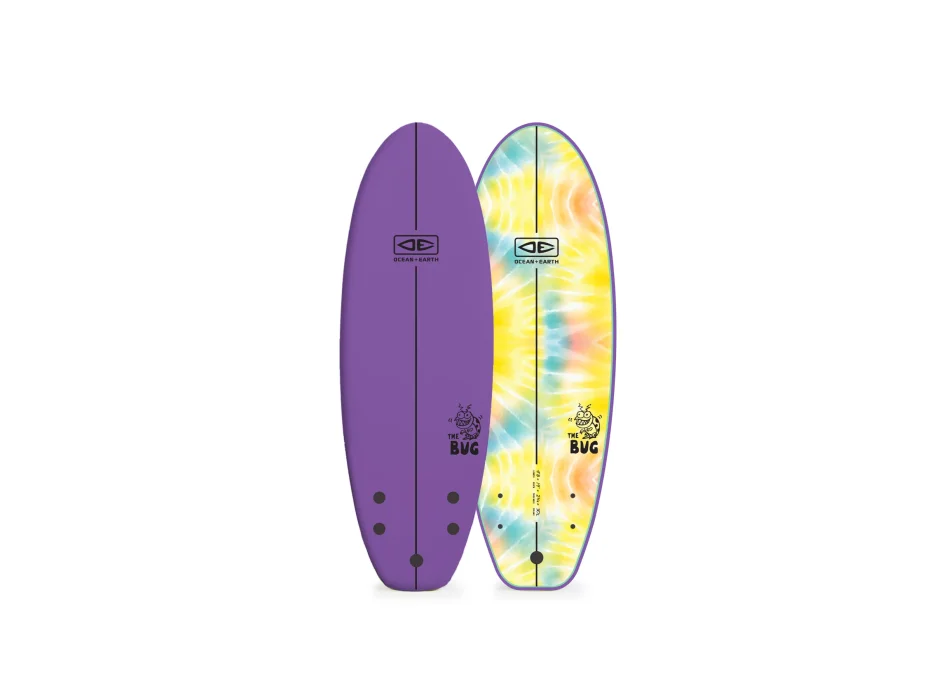O&E THE BUG MINI 4'8" SOFTBOARD PURPLE