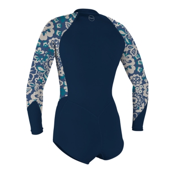 O'NEILL BAHIA 2/1 MUTA FRONT ZIP SHORT LS SPRING DONNA FRENCH NAVY