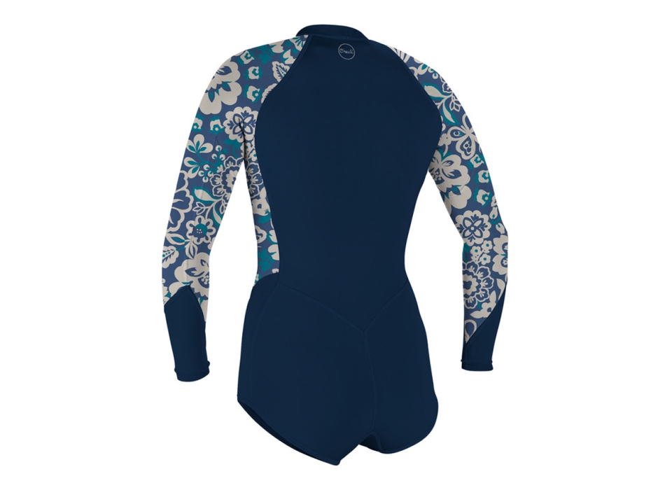 O'NEILL BAHIA 2/1 MUTA FRONT ZIP SHORT LS SPRING DONNA FRENCH NAVY