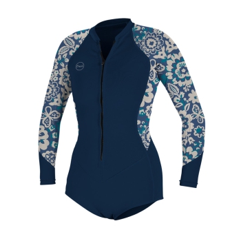 O'NEILL BAHIA 2/1 MUTA FRONT ZIP SHORT LS SPRING DONNA FRENCH NAVY