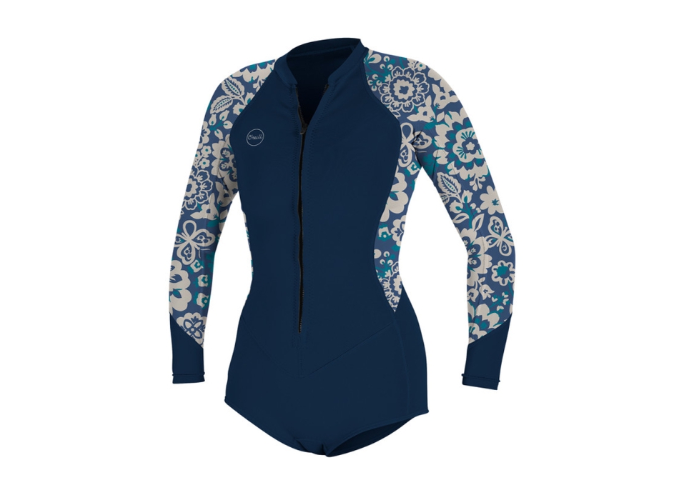 O'NEILL BAHIA 2/1 MUTA FRONT ZIP SHORT LS SPRING DONNA FRENCH NAVY