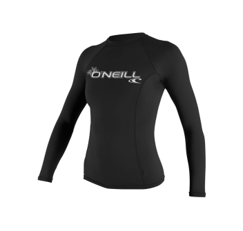 O'NEILL BASIC SKINS L/S SUN SHIRT LYCRA 50+ BLACK