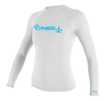 O'NEILL BASIC SKINS LYCRA 50+ MANICA LUNGA DONNA WHITE