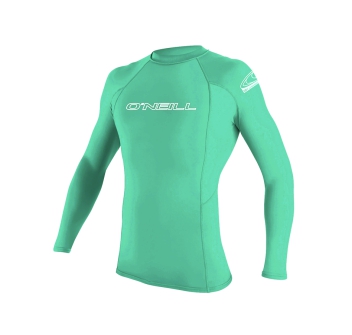 O'NEILL BASIC SKINS RASH GUARD LS LYCRA 50+ BAMBINO LIGHT AQUA