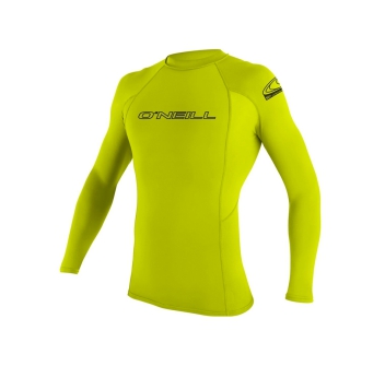 O'NEILL BASIC SKINS RASH GUARD LS LYCRA 50+ BAMBINO LIME