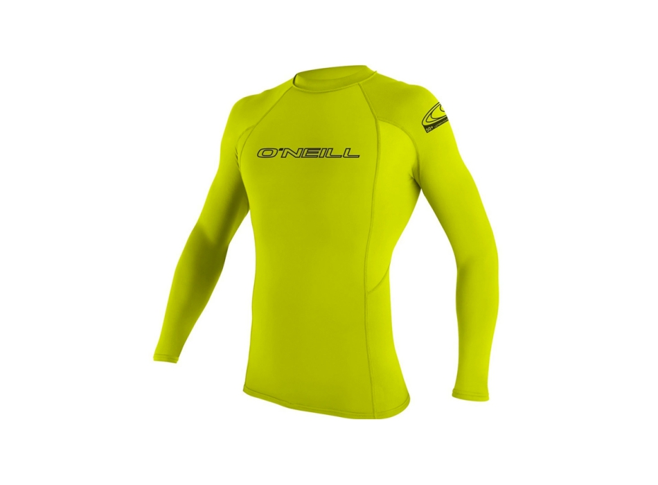 O'NEILL BASIC SKINS RASH GUARD LS LYCRA 50+ BAMBINO LIME
