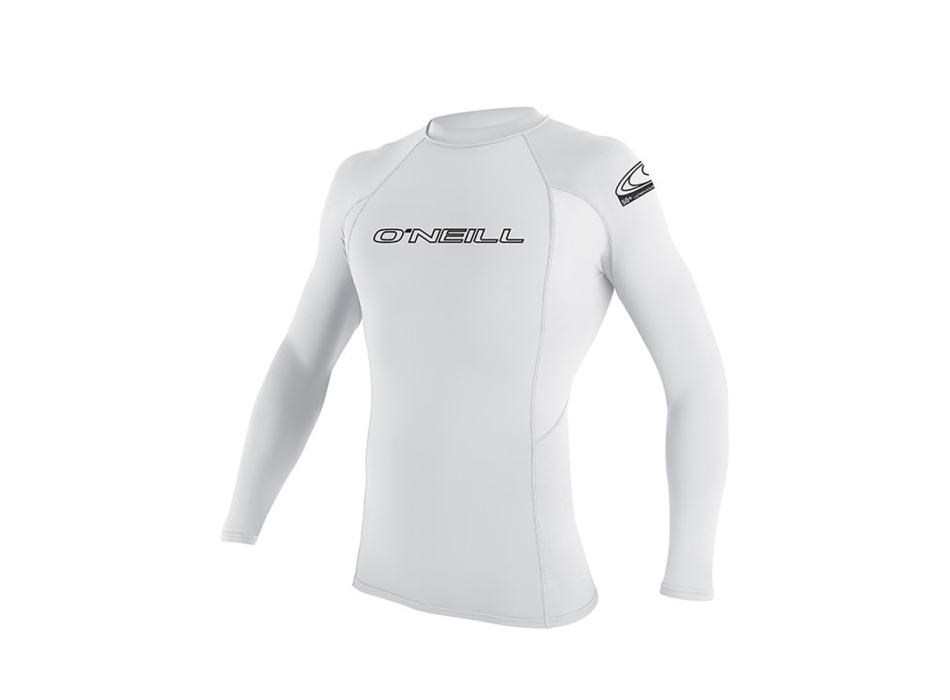 O'NEILL BASIC SKINS RASH GUARD LS LYCRA 50+ BAMBINO WHITE