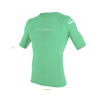 O'NEILL BASIC SKINS RASH GUARD SS LYCRA 50+ BAMBINO LIGHT AQUA