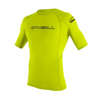 O'NEILL BASIC SKINS RASH GUARD SS LYCRA 50+ BAMBINO LIME