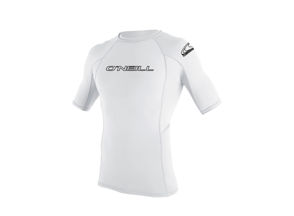 O'NEILL BASIC SKINS RASH GUARD SS LYCRA 50+ BAMBINO WHITE