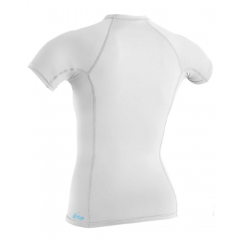 O'NEILL BASIC SKINS SUN SHIRT LYCRA 50+ DONNA MANICA CORTA WHITE