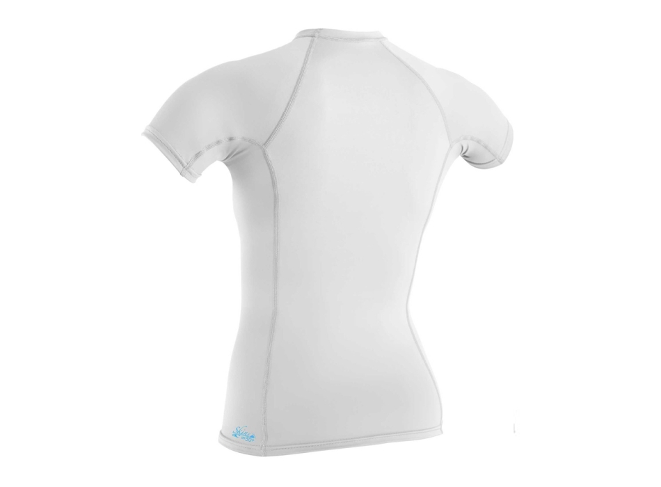 O'NEILL BASIC SKINS SUN SHIRT LYCRA 50+ DONNA MANICA CORTA WHITE