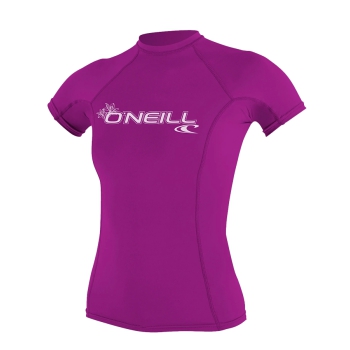 O'NEILL BASIC SKINS SUN SHIRT LYCRA 50+ MANICA CORTA FOX PINK