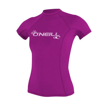 O'NEILL BASIC SKINS SUN SHIRT LYCRA 50+ MANICA CORTA FOX PINK