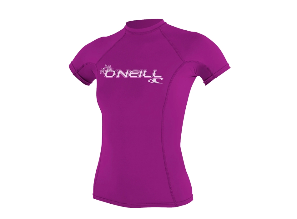 O'NEILL BASIC SKINS SUN SHIRT LYCRA 50+ MANICA CORTA FOX PINK
