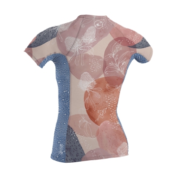 O'NEILL GIRL'S PREMIUM SKINS S/S SUN SHIRT 50+ BLOOM DRIFT BLUE