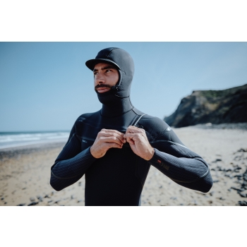 O'NEILL HYPERFREAK FIRE 5/4+ MUTA INVERNALE CHEST ZIP CON CAPPUCCIO