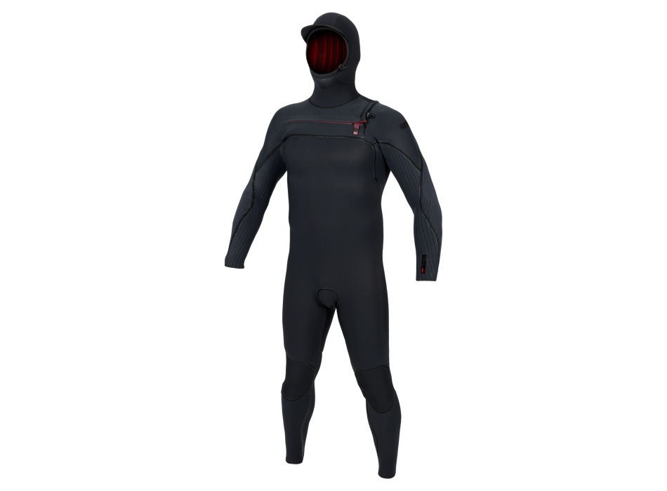 O'NEILL HYPERFREAK FIRE 5/4+ MUTA INVERNALE CHEST ZIP CON CAPPUCCIO