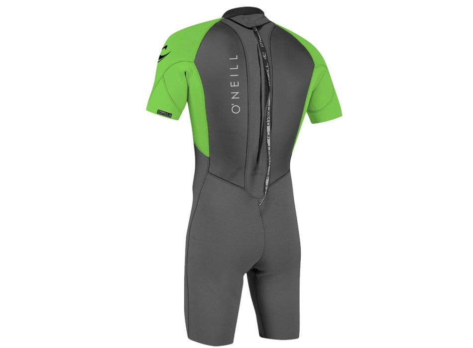 O'NEILL YOUTH REACTOR II 2 MM SHORTY BACK ZIP MUTA ESTIVA RAGAZZO GRAPH DAYGLO