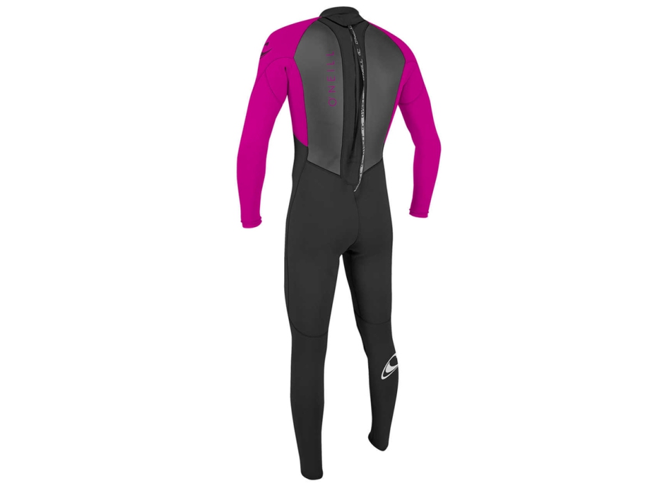 O'NEILL YOUTH REACTOR II 3/2 MM BACK ZIP FULL WETSUIT BLACK BERRY