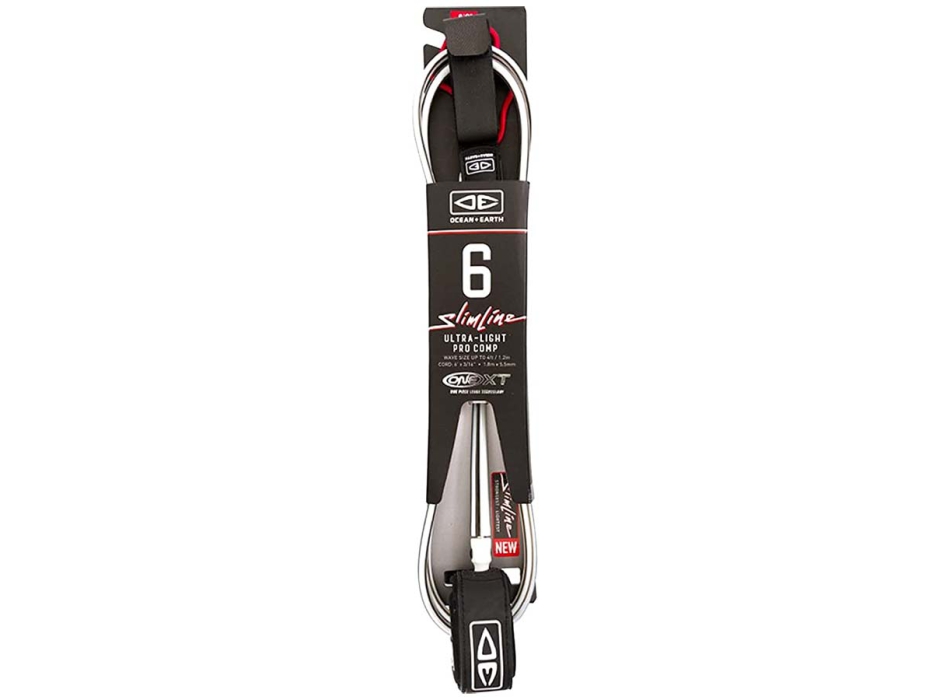 OCEAN & EARTH 6'0" LEASH SLIM LINE ULTRA LIGHT PRO COMP