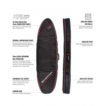 OCEAN & EARTH 6'4" DOUBLE COMPACT SHORTBOARD SACCA DOPPIA