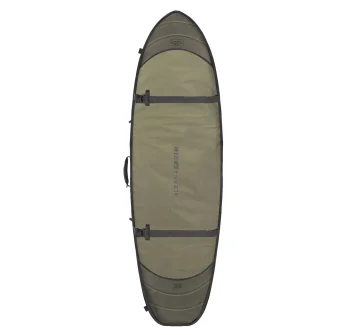 OCEAN & EARTH 6'4" HYPA TRAVEL COVER SACCA DOPPIA SHORTBOARD FISH  DOUBLE COFFIN KHAKI