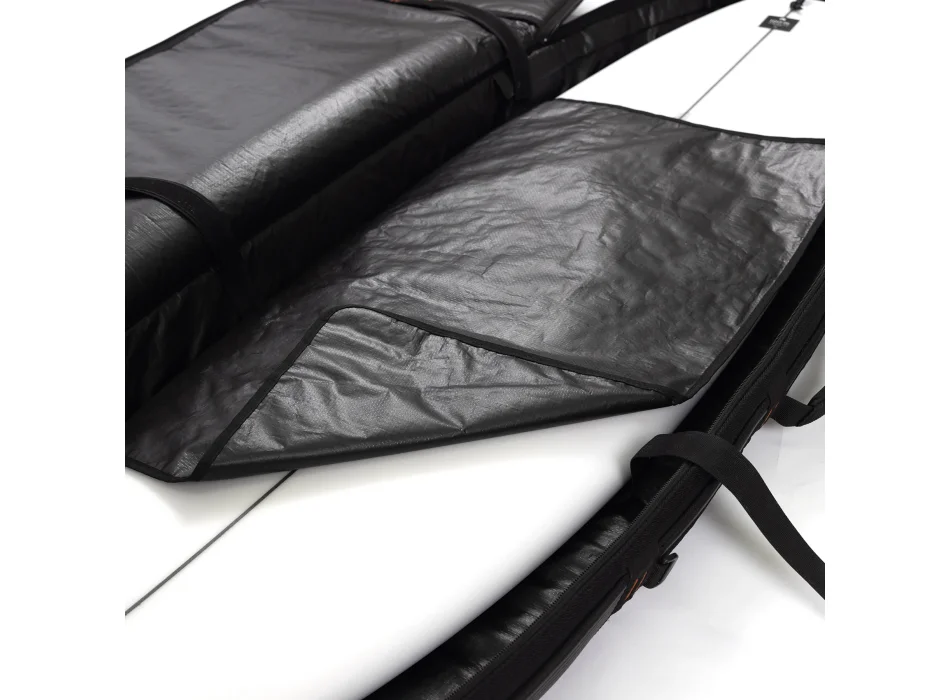 OCEAN & EARTH 6'4" HYPA TRAVEL COVER SACCA DOPPIA SHORTBOARD FISH  DOUBLE COFFIN KHAKI