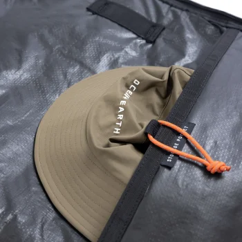 OCEAN & EARTH 6'4" HYPA TRAVEL COVER SACCA DOPPIA SHORTBOARD FISH  DOUBLE COFFIN KHAKI